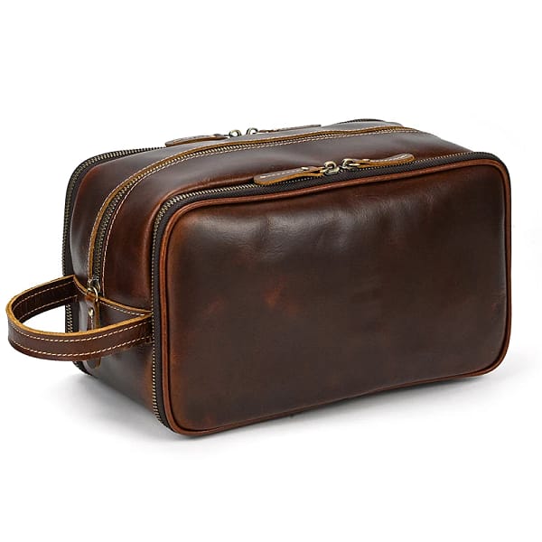 Men & Women Toiletry Bag Cosmetic Leather Bag