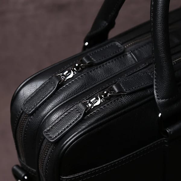 Retro Leather Messenger Handbag men's - Image 2
