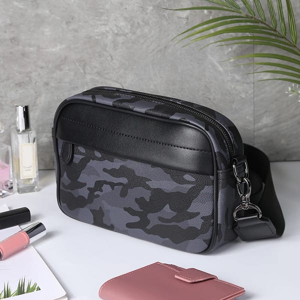 Casual Business Shoulder Bag for Men PU Leather - Image 2