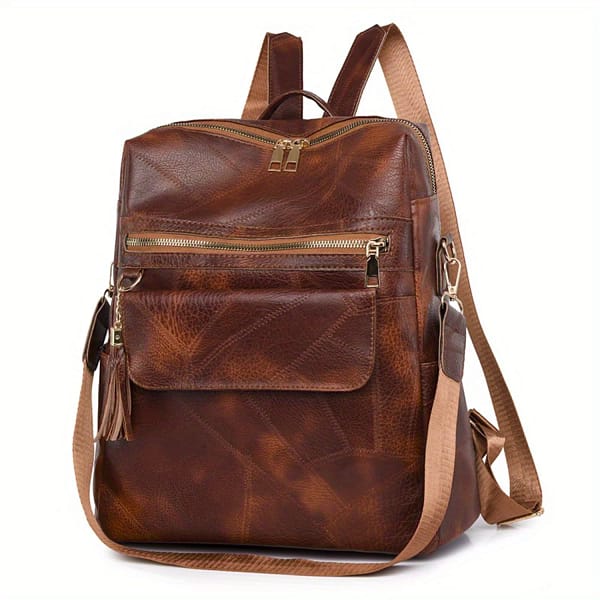 Women's PU Leather Waterproof Backpack