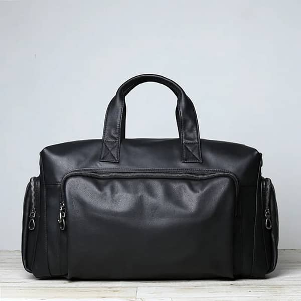 Luggage Bag Men's Leather Hand-Held Travel Bag
