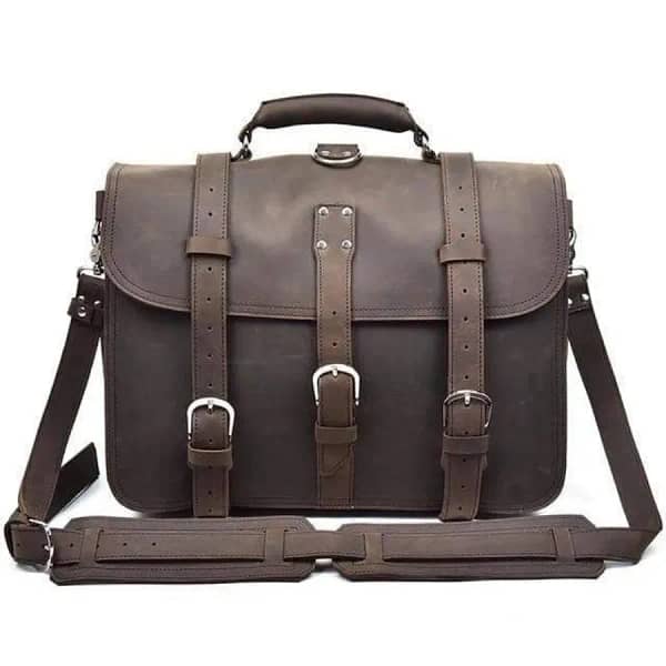 Vintage Leather Messenger Bag