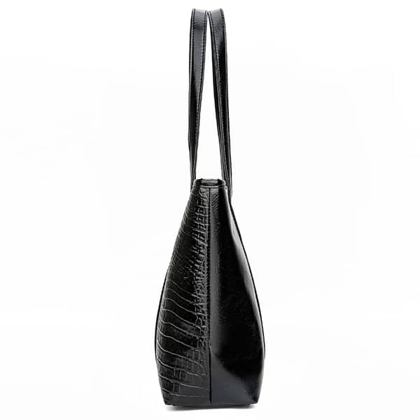 Simple Crocodile pattern Leather Women - Image 2