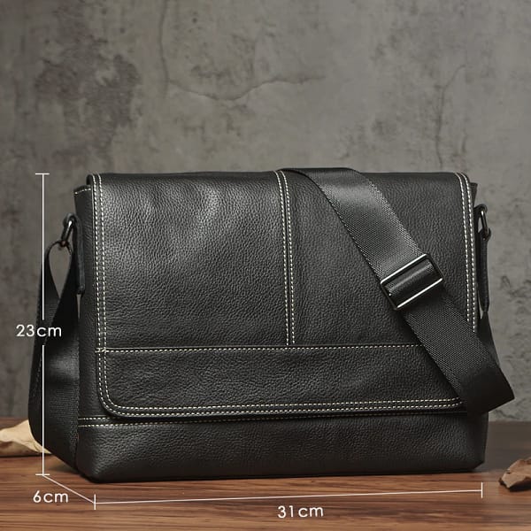 Men's Genuine Leather Trendy Shoulder Bag - Image 2