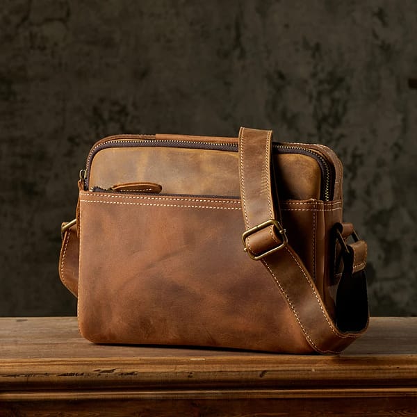 Handmade Vintage Genuine Leather Shoulder Bag