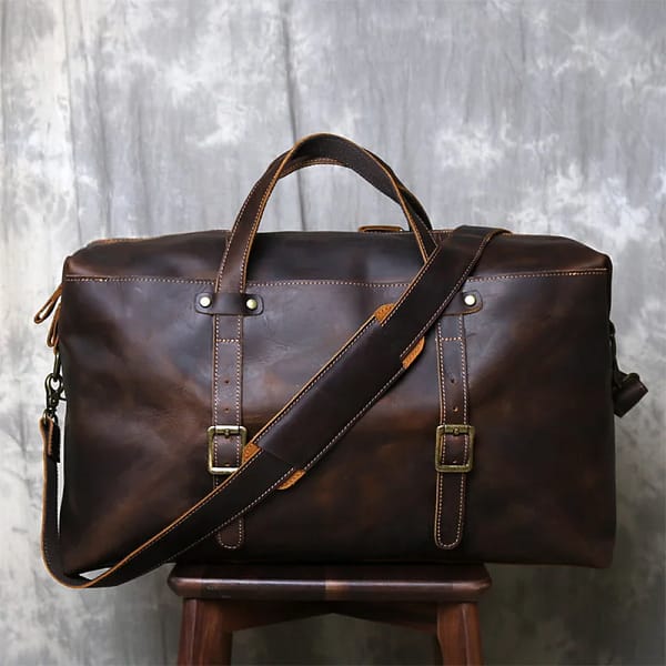 Men's Oversized Leather Travel Bag