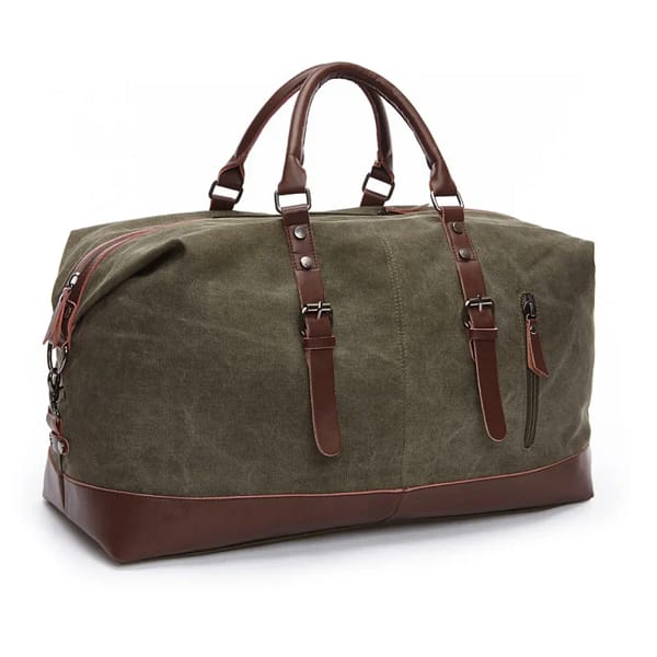 Canvas Leather Men Travel Bags