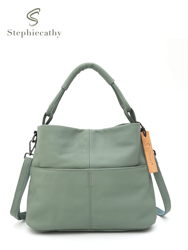 Women Versatile Casual Genuine Leather Top-handle Shoulder Bag